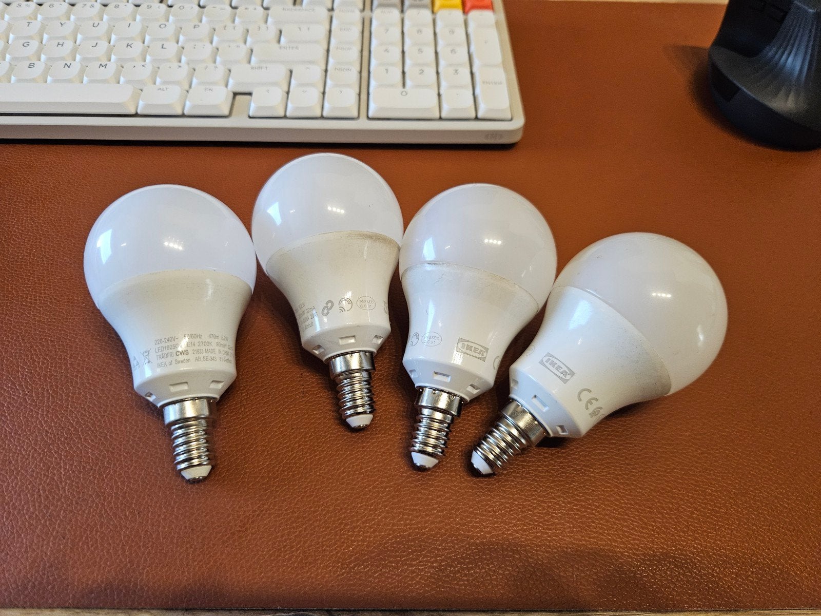 4x IKEA Tradfri E14 Kleurrijke Smart LED Lampen 470lm, Huis en Inrichting, Ophalen of Verzenden, Nieuw, E27 (groot), Led-lamp