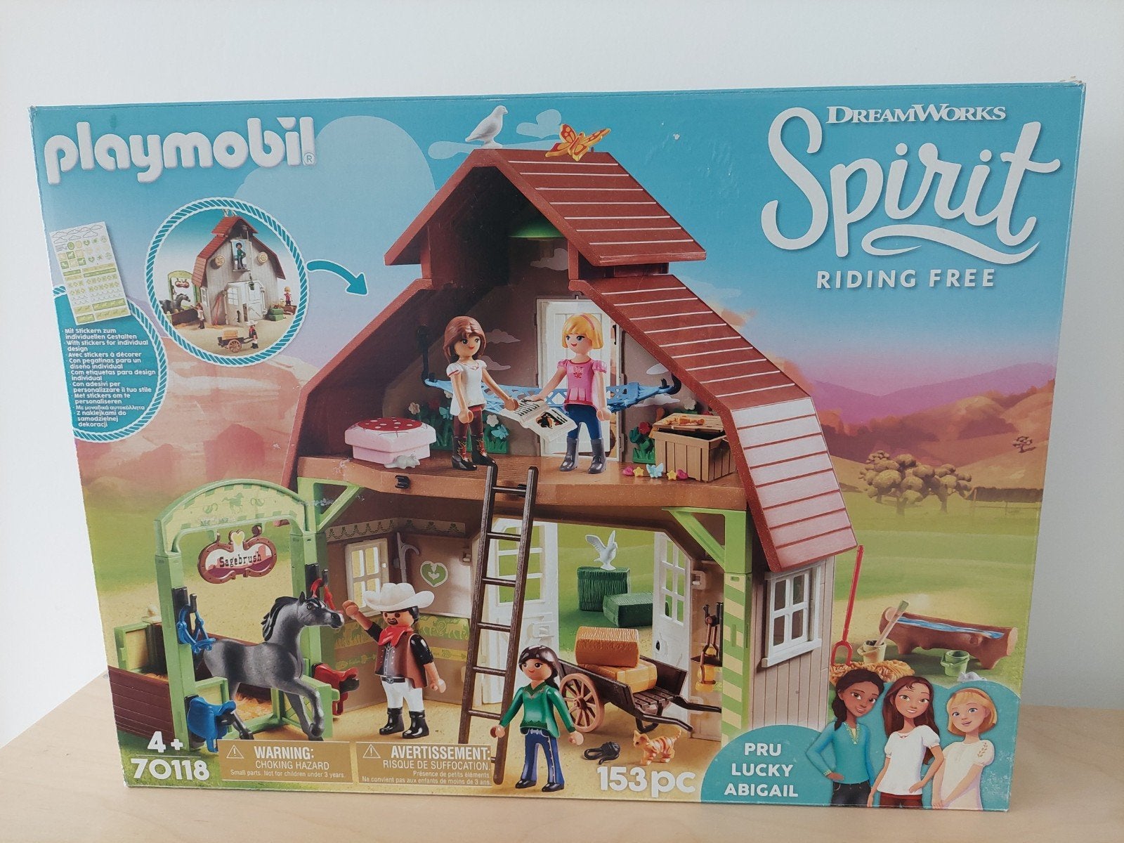 playmobil 70118 spirit schuur, Complete set, Overige typen, Ophalen of Verzenden, Zo goed als nieuw
