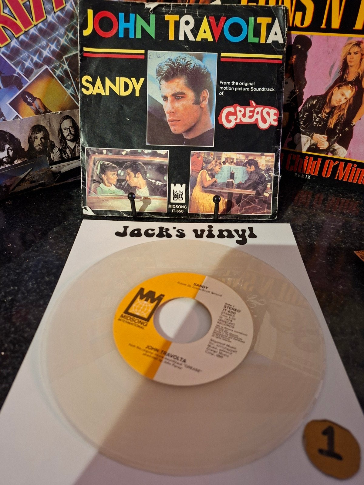 John Travolta - Sandy (Grease Soundtrack) - Vinyl 1978, Gebruikt, 7 inch, Overige typen, Fotohoes
