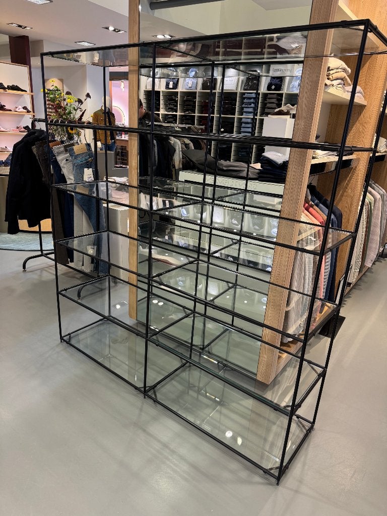 Abstracta wandrek Poul Cadovius (Deens vintage design 1960), Huis en Inrichting, Ophalen, Gebruikt, 300 cm of meer, Glas