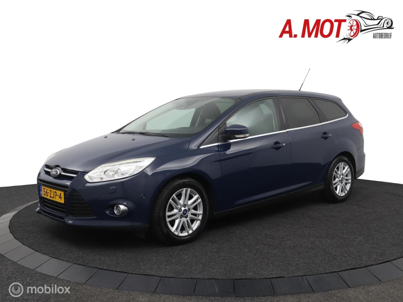 Ford Focus Wagon 1.0 EcoBoost Titanium, Euro 5, Gebruikt, Zwart, Blauw
