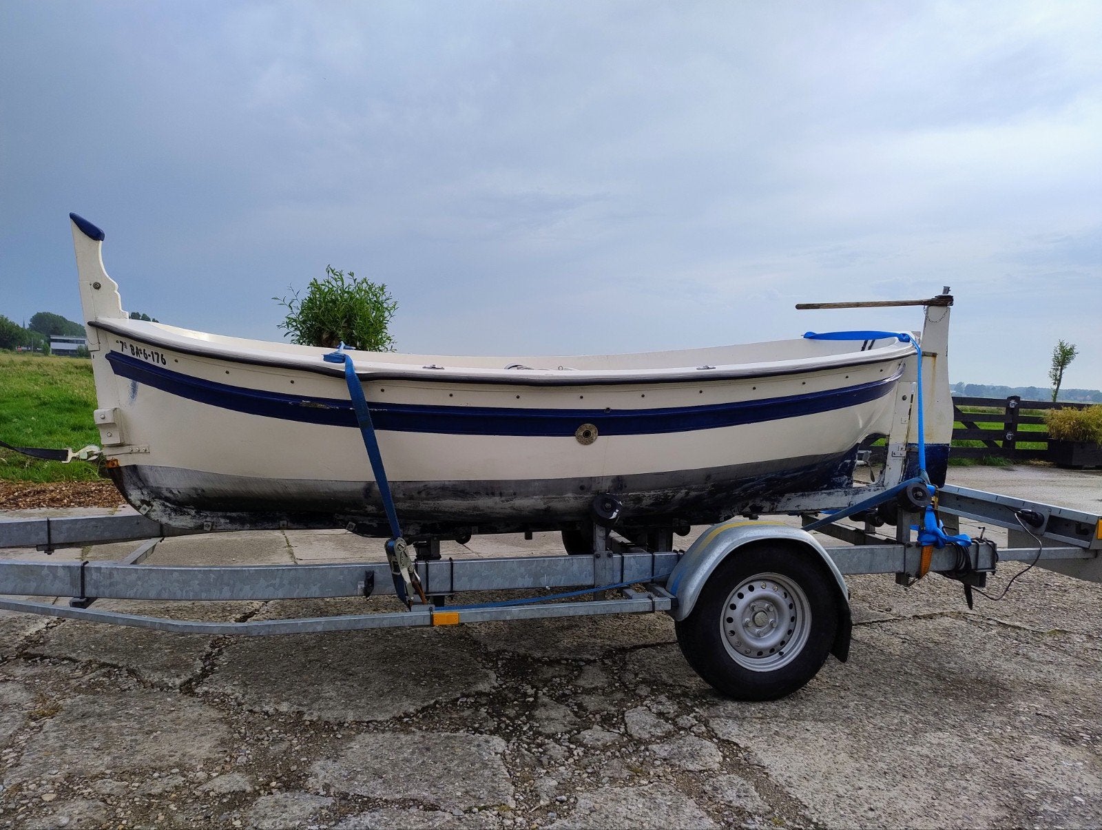 Poleyester SLOEP  ex Spaanse vissersboot GRATIS bezorgd NL, Watersport en Boten, Overige merken, Gebruikt, Overige brandstoffen