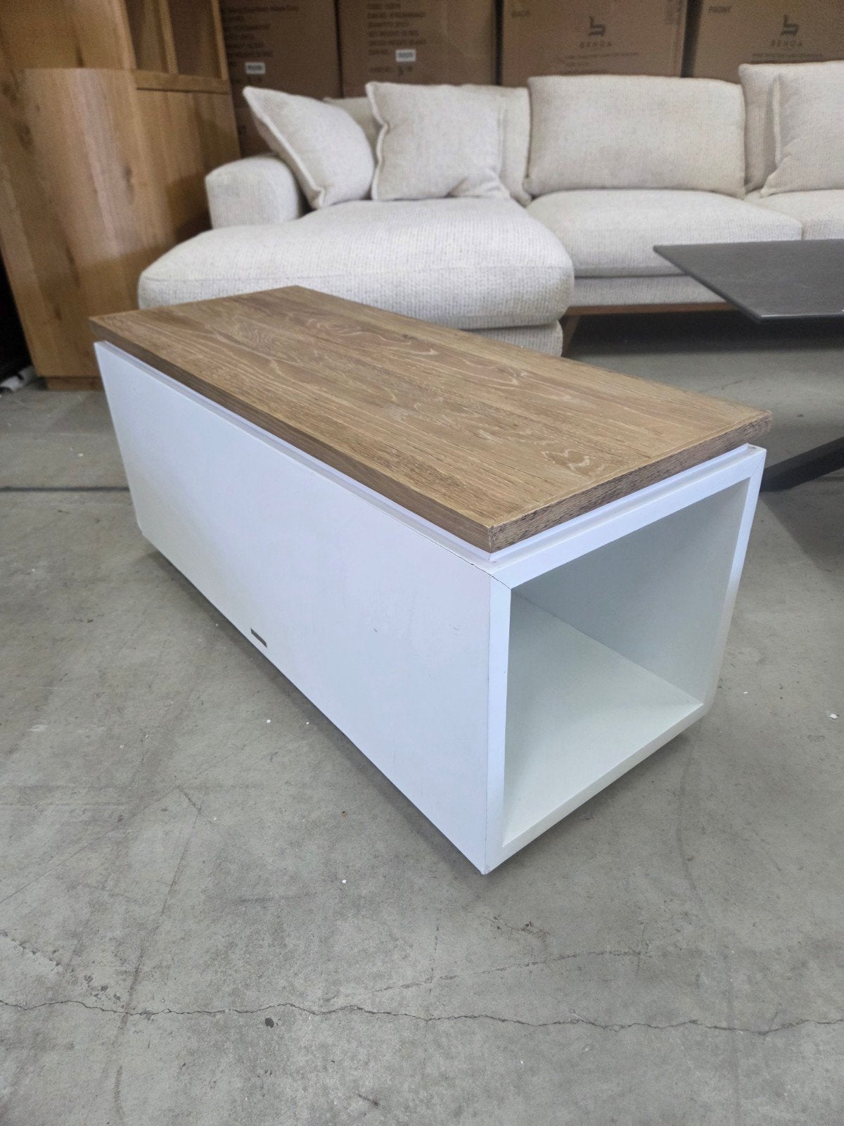 Salontafel Lake House Eikenhout, 100 x 40cm Riviera Maison, Ophalen