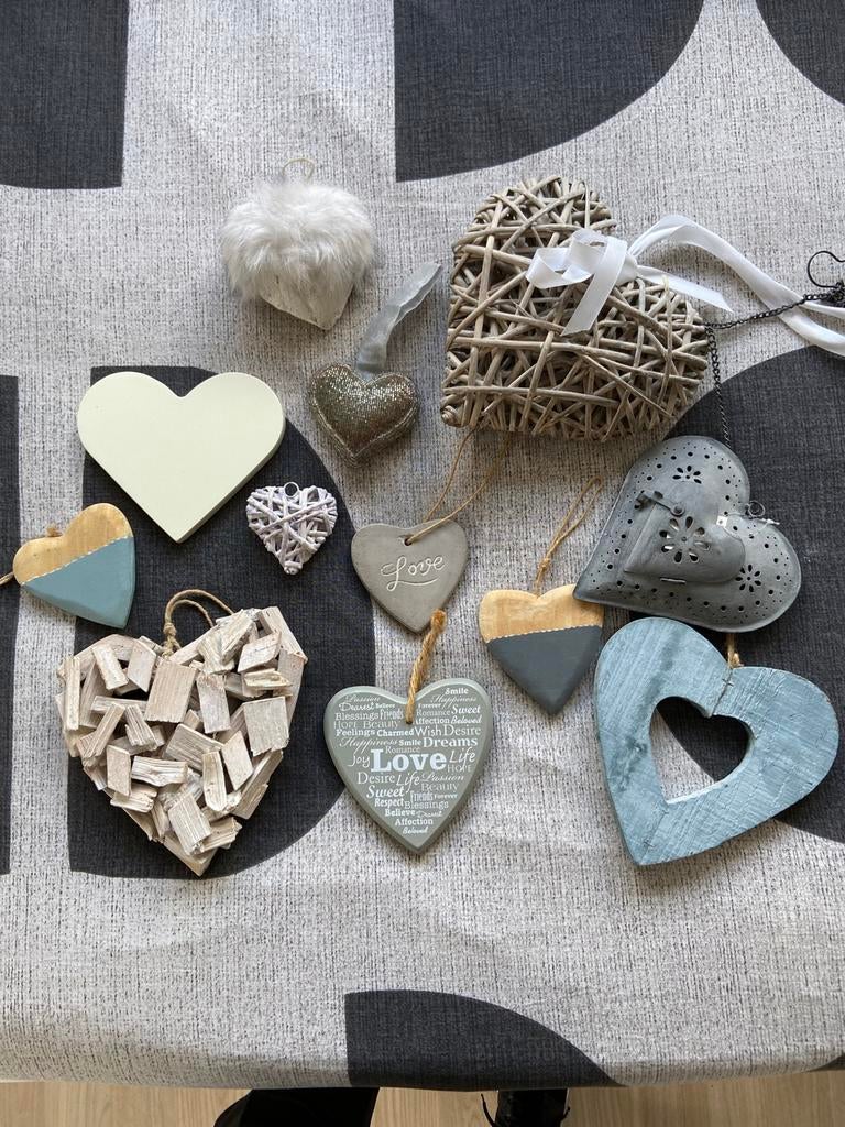Decoratieve harten, Huis en Inrichting, Woonaccessoires | Wanddecoraties, Zo goed als nieuw, Overige typen, Ophalen of Verzenden