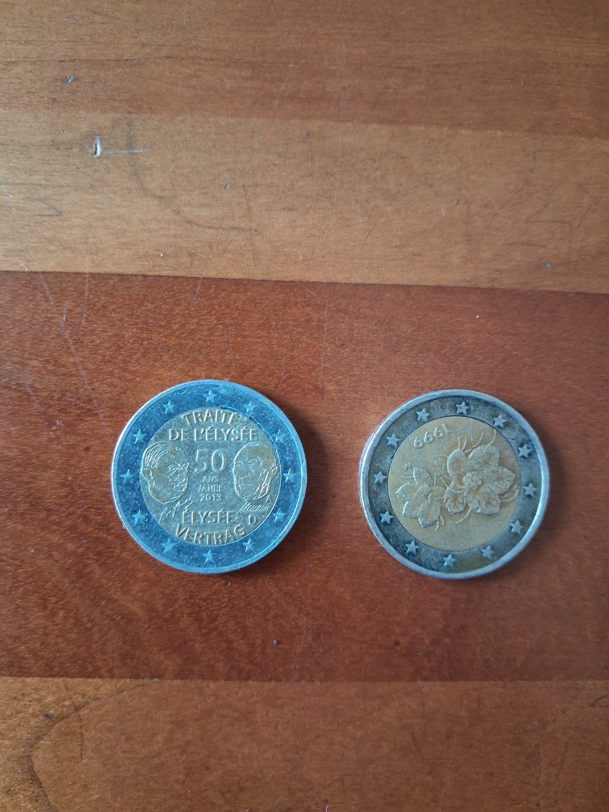 2 Euro Munten: Elysée Verdrag & Duitse Eik (1999), Ophalen of Verzenden, Duitsland, 2 euro, Losse munt