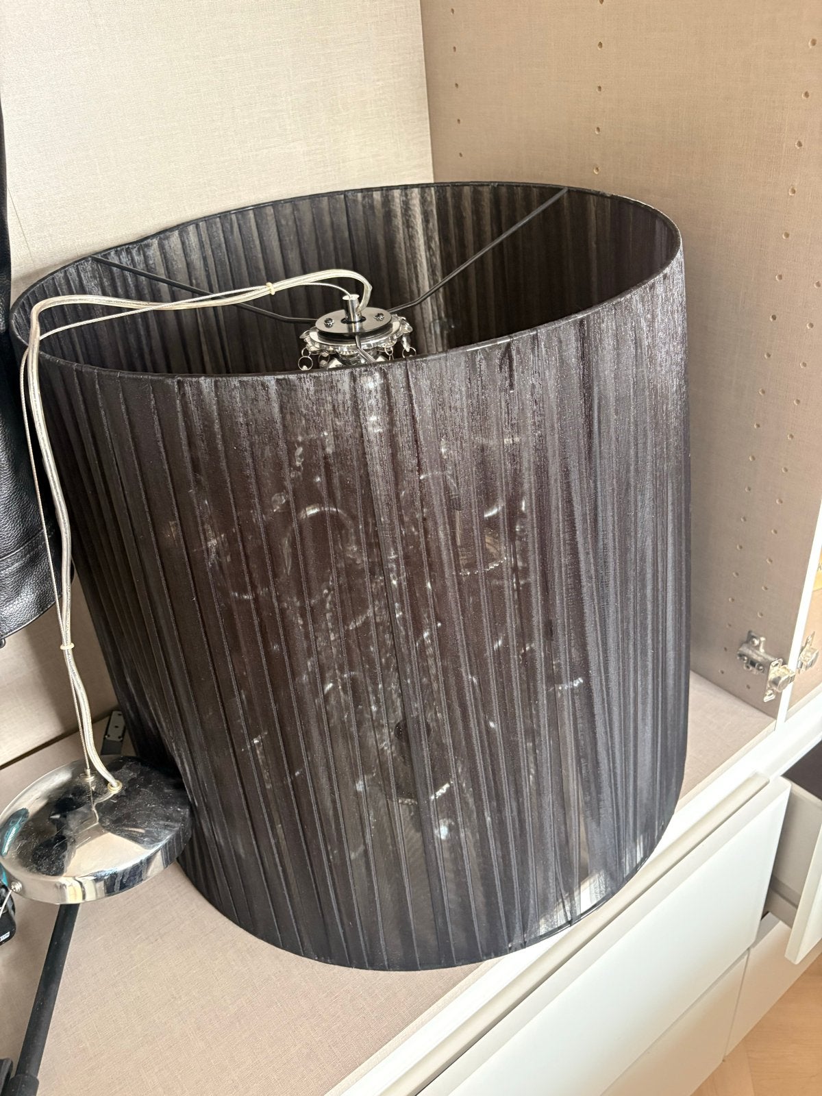 Willemse Kroonluchter met Zwarte Kap - E14 Fitting, Ophalen of Verzenden, Zo goed als nieuw, Metaal, E14 (klein)