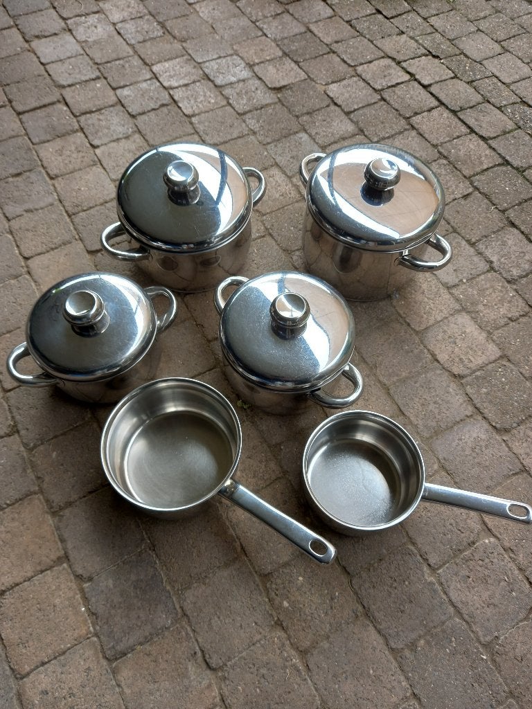 Pannenset, Ophalen, Gebruikt, Pannenset, Rvs