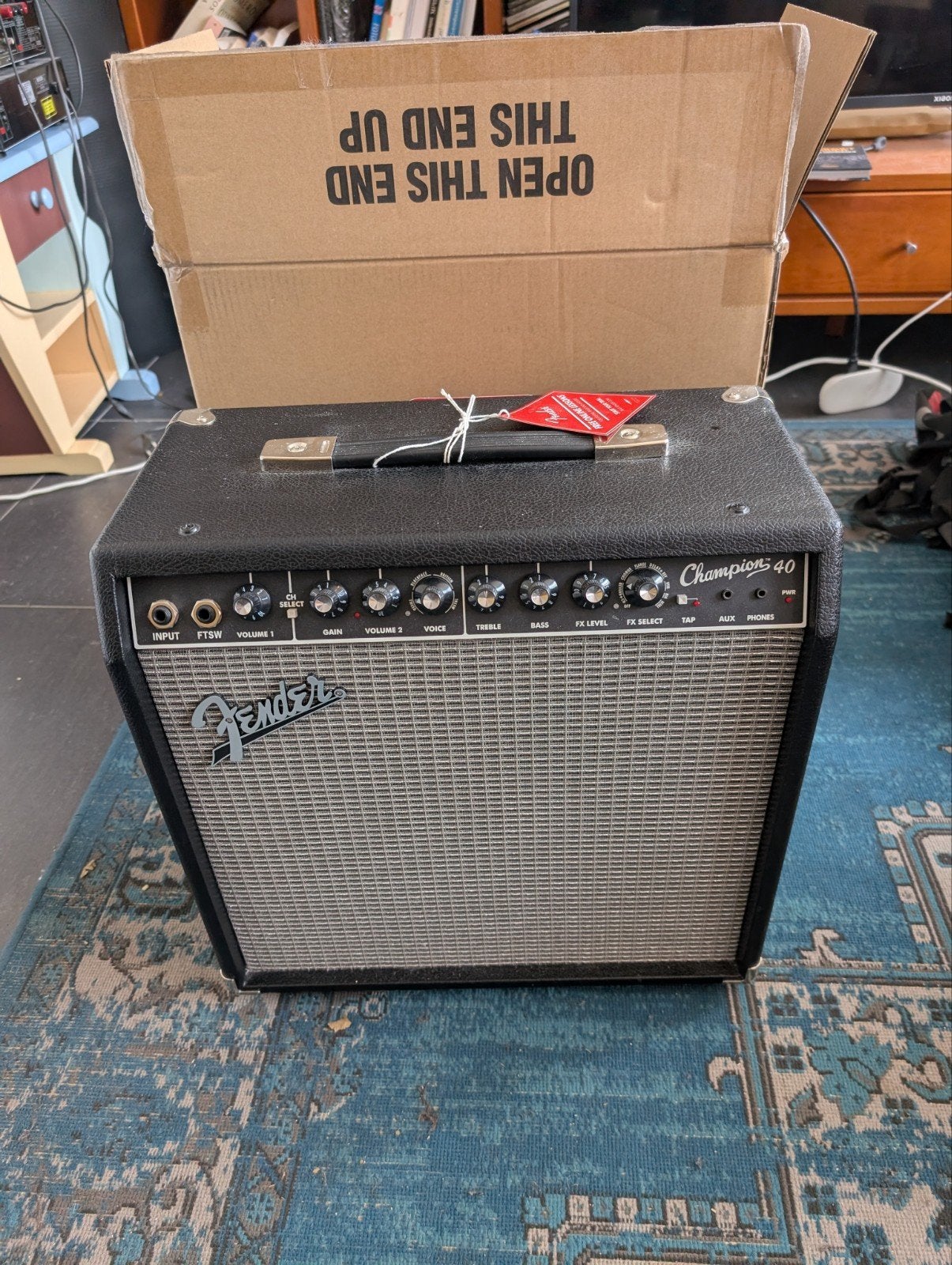 Fender Champion 40 gitaarversterker - Zo goed als nieuw, Muziek en Instrumenten, Ophalen, Zo goed als nieuw, Gitaar, 50 tot 100 watt