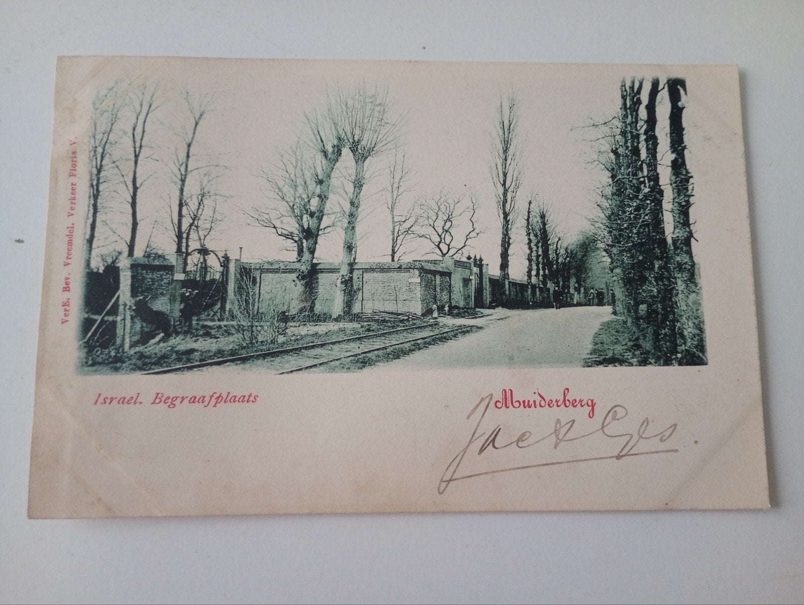 Muiderberg Judaica Joodse Begraafplaats, Ophalen of Verzenden, Voor 1920, Ongelopen, Noord-Holland