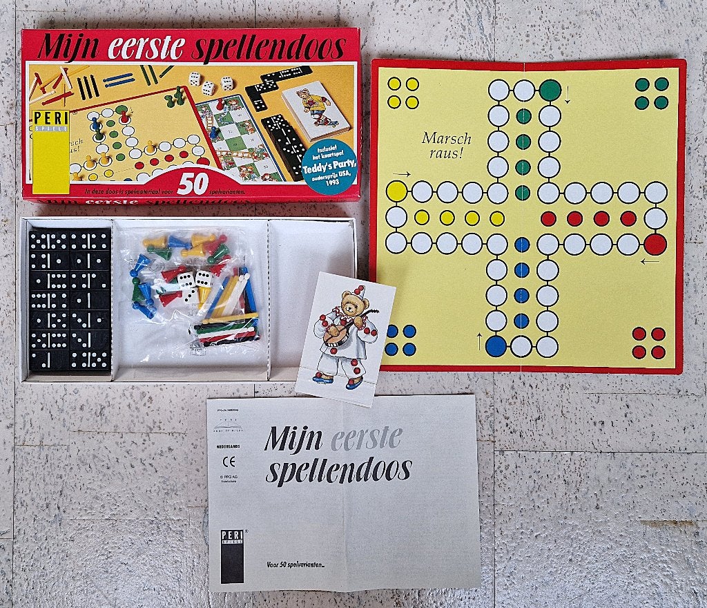 Mijn eerste spellendoos - Compleet en nieuw!, Hobby en Vrije tijd, Vijf spelers of meer, Ophalen of Verzenden, Nieuw, Peri Spellen