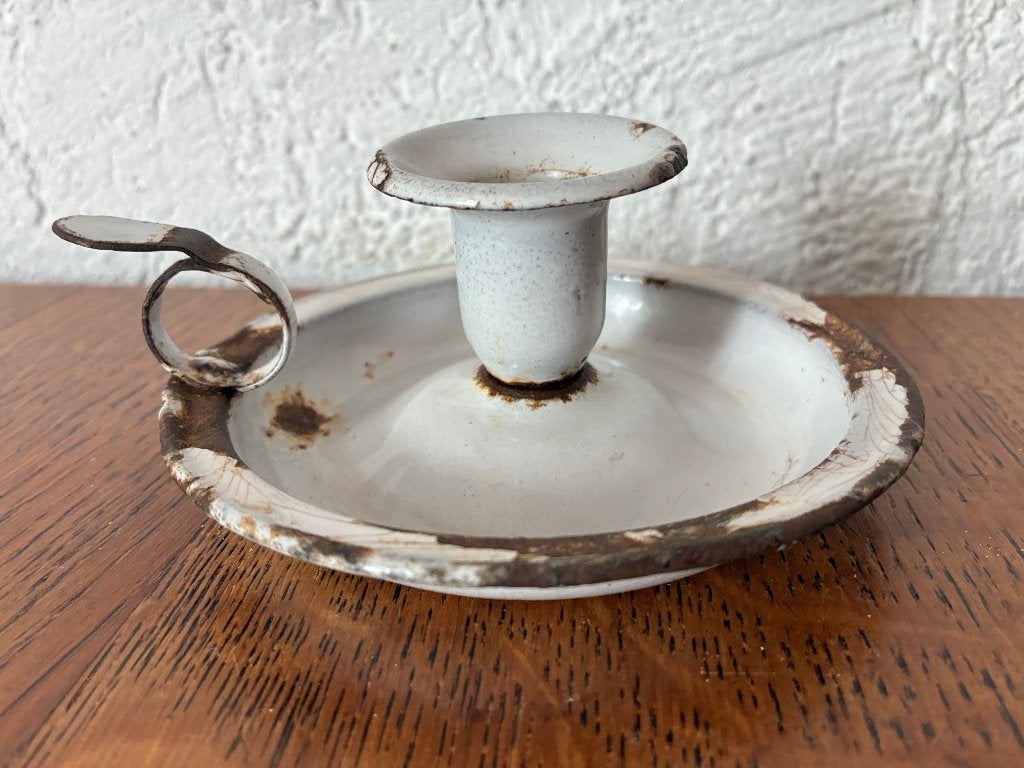 Vintage emaille blaker - wit, Ophalen of Verzenden