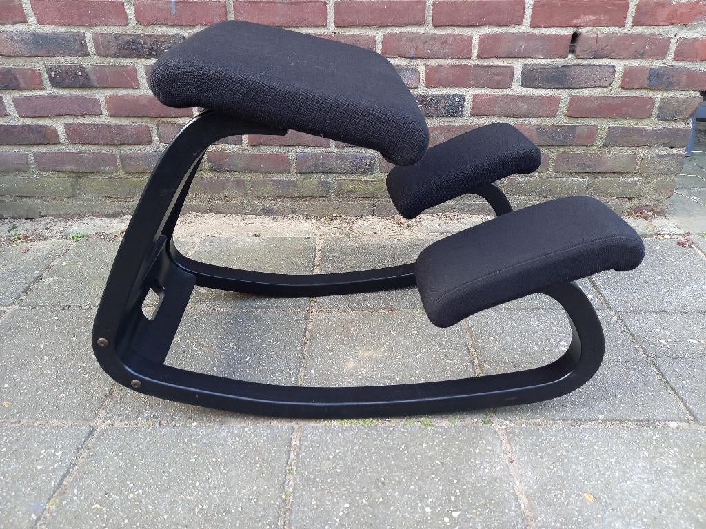 Varier (Stokke) Balansstoel / Ergonomische Stoel, Huis en Inrichting, Zwart, Ophalen of Verzenden, Zo goed als nieuw, Eén
