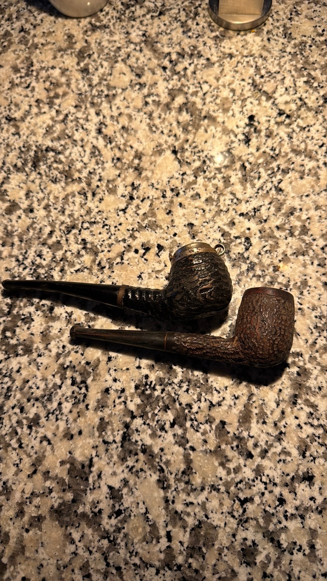 2 pijpen, Ophalen of Verzenden, Gebruikt, (Water)pijp