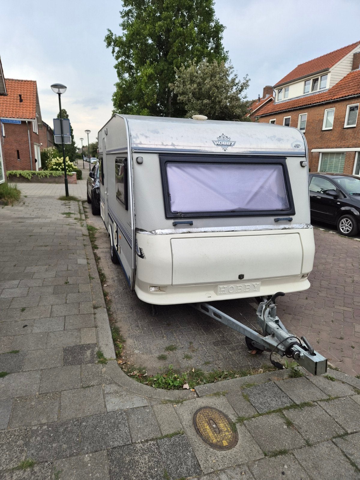 ️ Hobby Classic 1994 – compleet met voortent, erker & luif, Caravans en Kamperen, Caravans, Rondzit, Hobby, Dwarsbed, Particulier