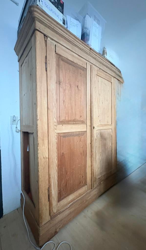 Grenen boeren kast, Antiek en Kunst, Ophalen