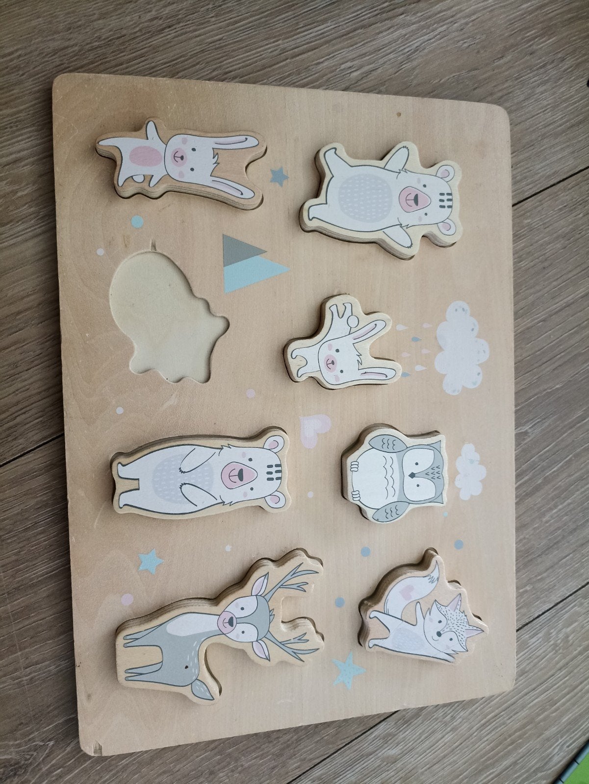 Houten Dierenpuzzel voor Peuters en Kleuters, 2 tot 4 jaar, Gebruikt, Ophalen of Verzenden, Van hout