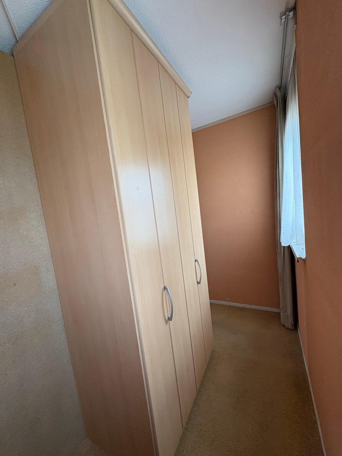 Kledingkast met planken en hangruimte, Huis en Inrichting, Ophalen, Gebruikt, 100 tot 150 cm, 200 cm of meer
