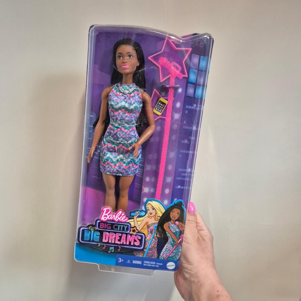 Barbie Big City Big Dreams pop met microfoon - Nieuw, Ophalen of Verzenden, Nieuw, Barbie