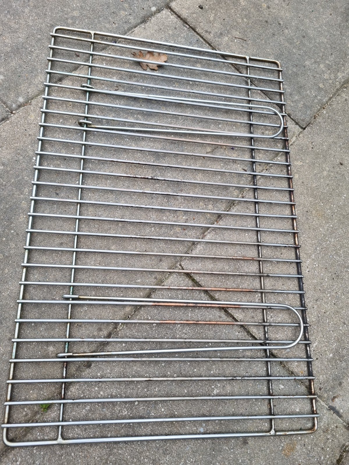 BBQ rooster rechthoekig met beugels, Ophalen of Verzenden, Gebruikt