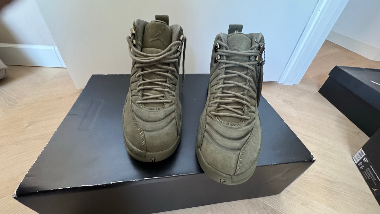 Nike Air Jordan 12 Retro PSNY Olive - Maat 44, Overige kleuren, Nieuw, Ophalen of Verzenden, Sneakers of Gympen