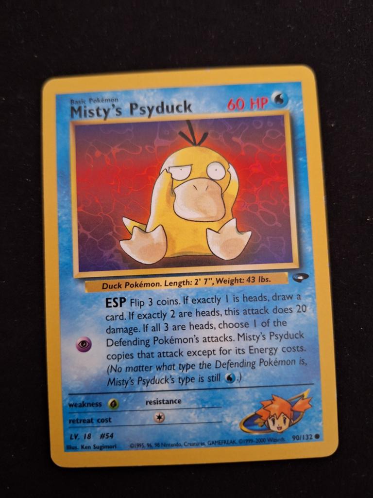 Misty's psyduck - gym challenge - vintage pokemon, Ophalen of Verzenden, Gebruikt