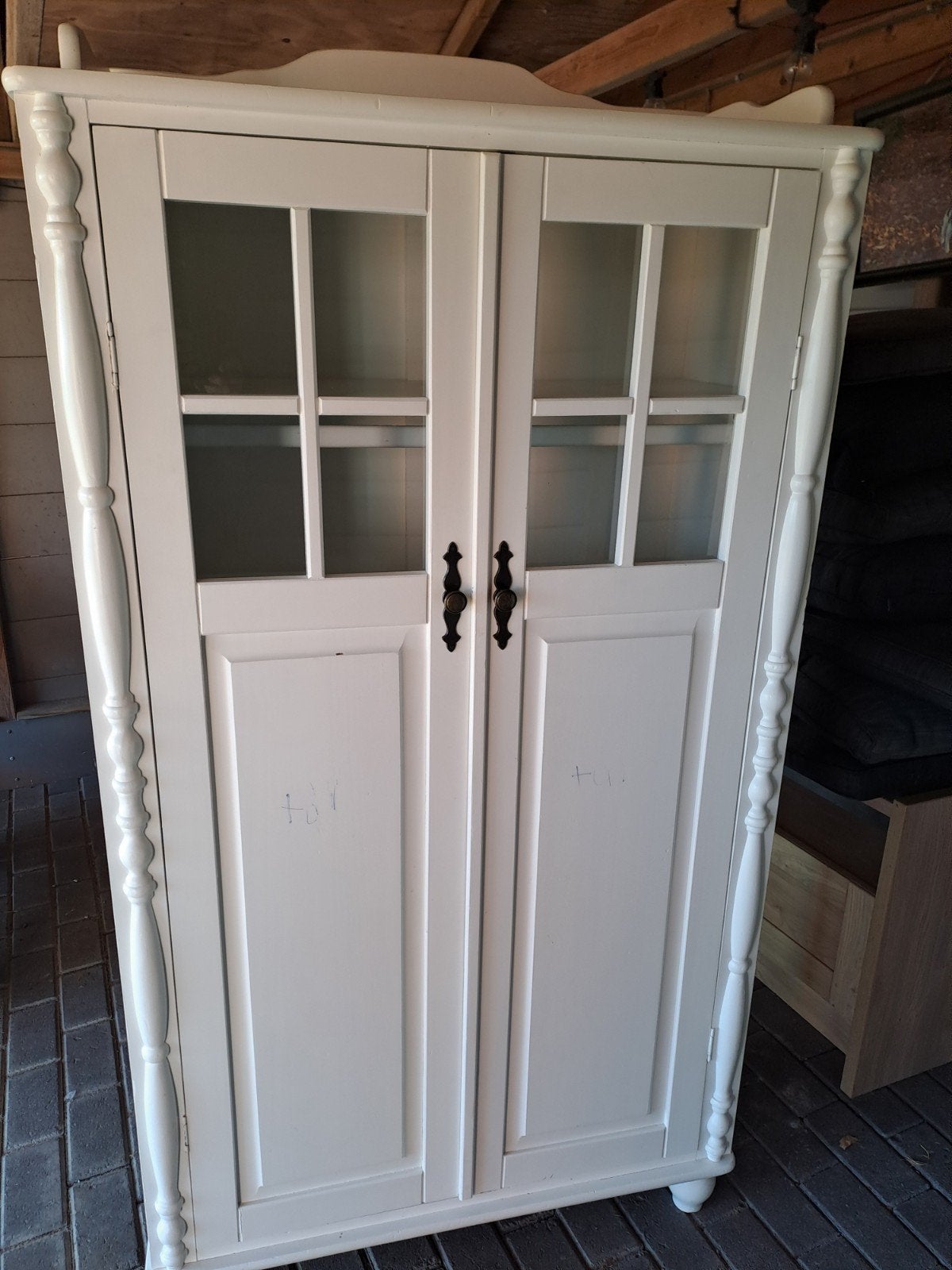 Witte kinder kleding kast., Ophalen, Minder dan 50 cm, Met deur(en), Grenenhout