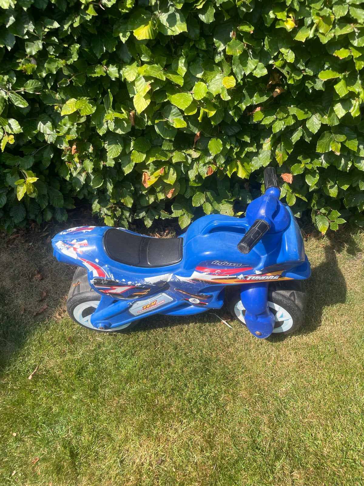 Blauwe loopmotor voor kinderen - Zo goed als nieuw, Ophalen of Verzenden, Gebruikt, Loopfiets