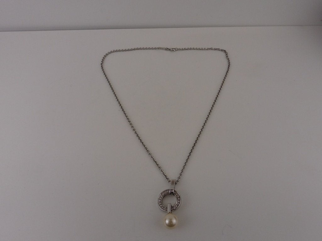 Zilveren Viventy collier met hanger                       Z9, Gebruikt, Overige voorstellingen, ., Ophalen of Verzenden