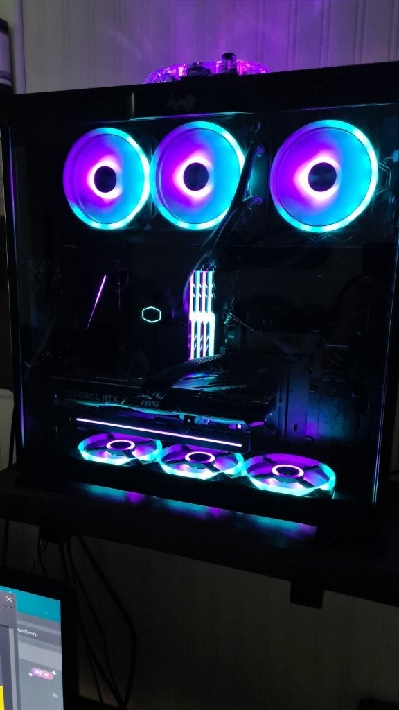 6x Corsair QL120 RGB fans incl hub Lightning Node, Computers en Software, Ophalen, Zo goed als nieuw, Luchtkoeling