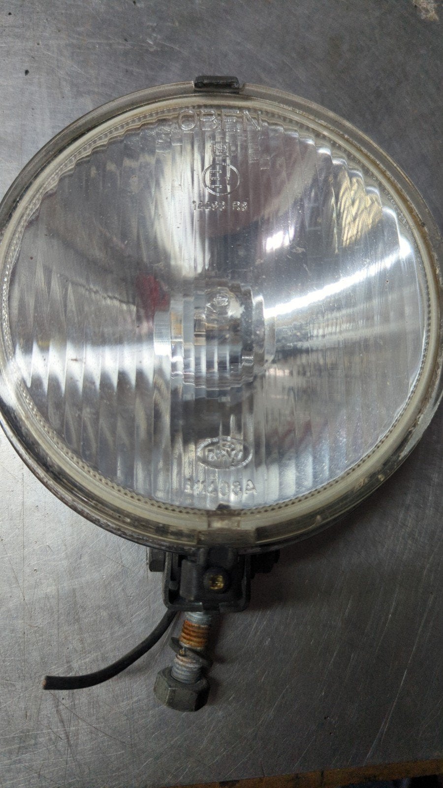 Vintage Hella 2KW M1408A Verstraler/Mistlamp, Ophalen, Gebruikt, Universele onderdelen