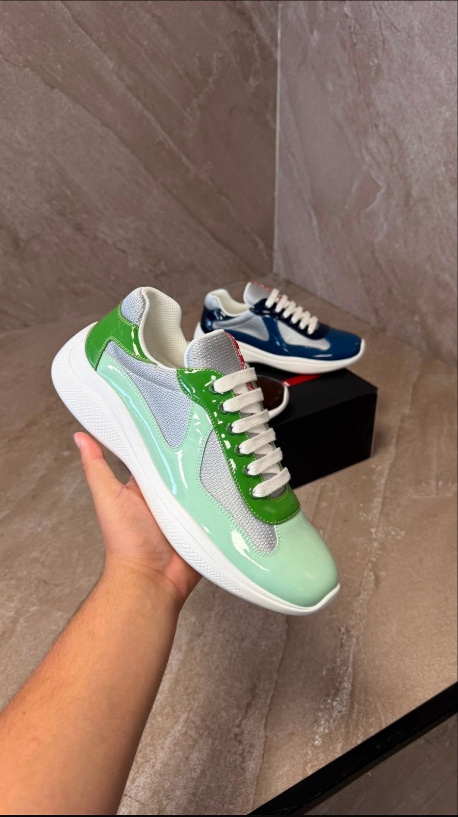 Prada Sneakers Maat 41-45 - Nieuw, Ophalen of Verzenden, Nieuw, Groen, Sneakers of Gympen