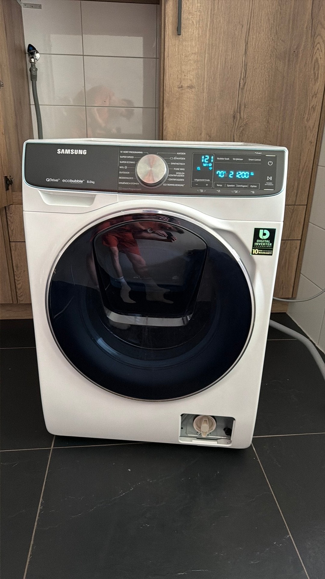 Samsung WW80M760NOM QuickDrive - mogelijk defect, 8 tot 10 kg, Ophalen of Verzenden, Gebruikt, 85 tot 90 cm