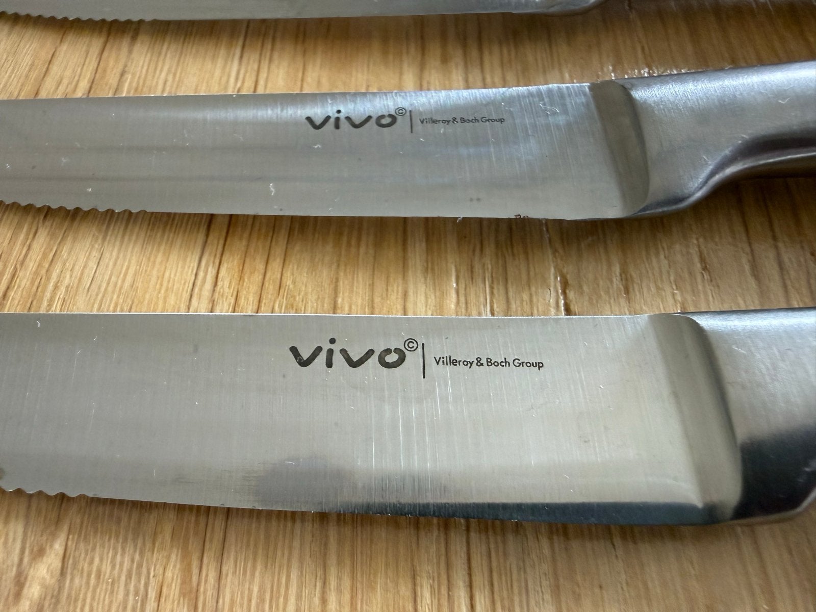 Vivo steakmessen - set van 4 (nieuw en ongebruikt), Nieuw, Ophalen of Verzenden, Rvs of Chroom, Eetmes