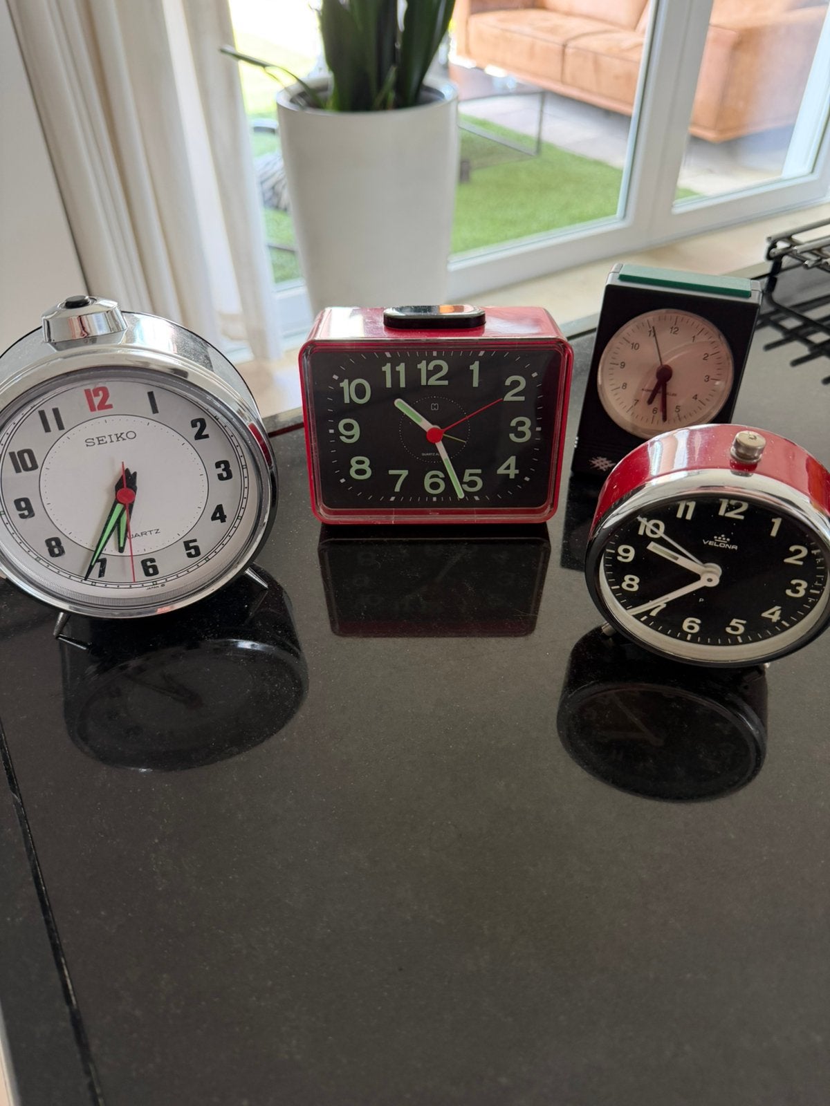 Vintage/retro tafelklokken, Ophalen, Staal, Overige merken, 1960 of later
