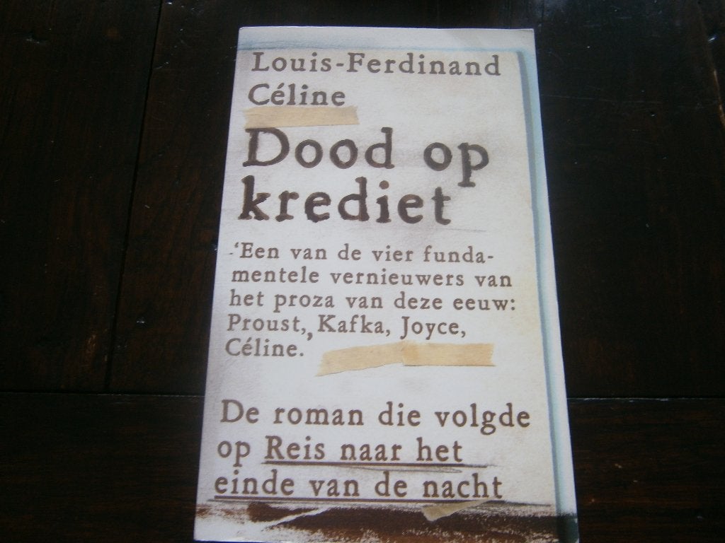 Louis-Ferdinand Céline  Dood op krediet, Ophalen of Verzenden, Gelezen, Louis -Ferdinand Céline