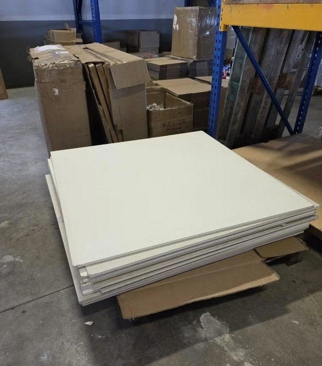 Glasvezel gipsplaten 120x118 cm – 12 mm dik – 16 stuks, Overige materialen, 10 tot 15 m², Nieuw, Muurisolatie