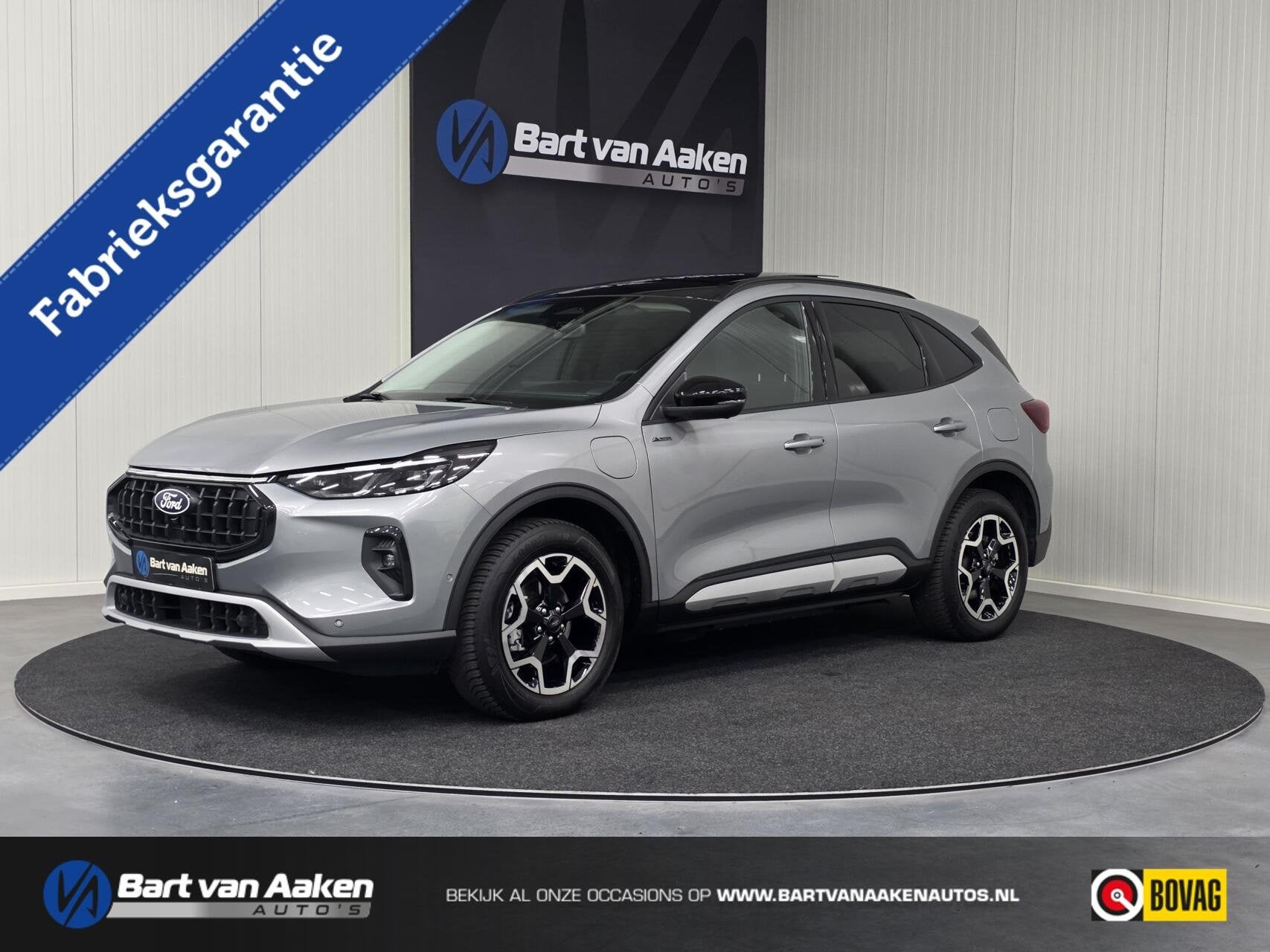 Ford Kuga 2.5 PHEV Active X Panoramadak LED B&O WInterpack, Dealer onderhouden, Gebruikt, Zwart, 4 cilinders