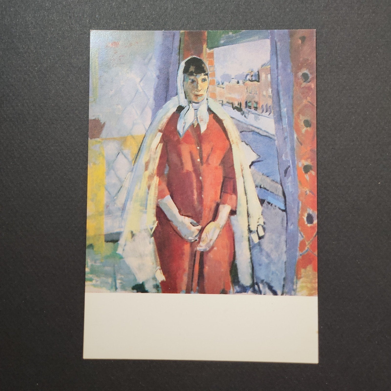 Ansichtkaart Rik Wouters - De Vrouw aan het venster, Verzenden, Ongelopen, Antwerpen