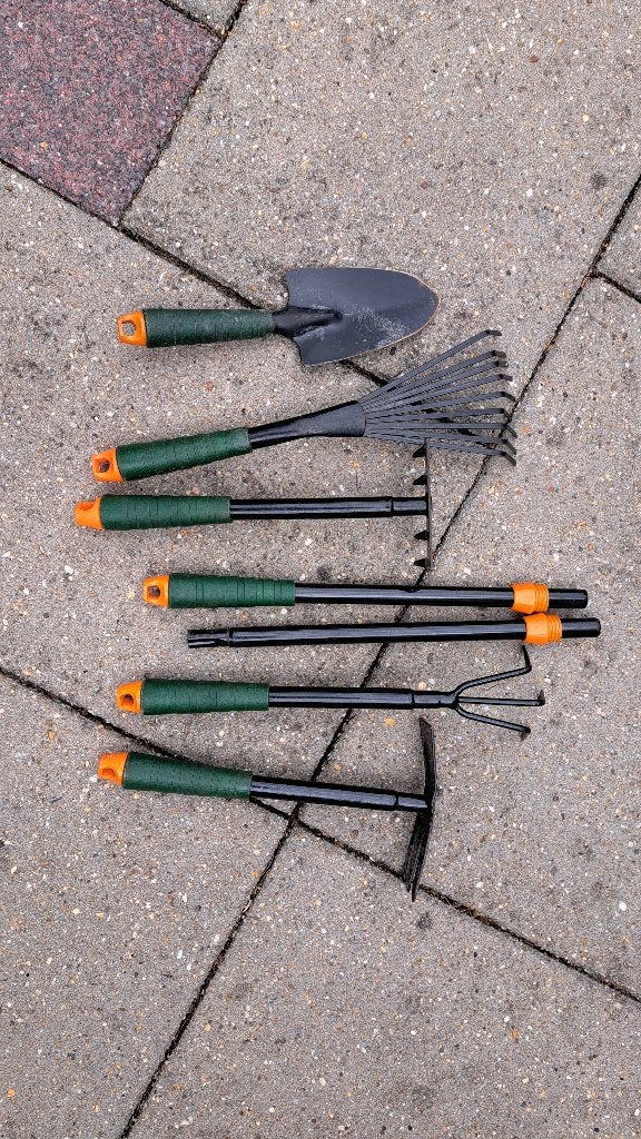 Tuingereedschap set, Tuin en Terras, Hand-tuingereedschap, Ophalen of Verzenden, Gebruikt, Overige soorten