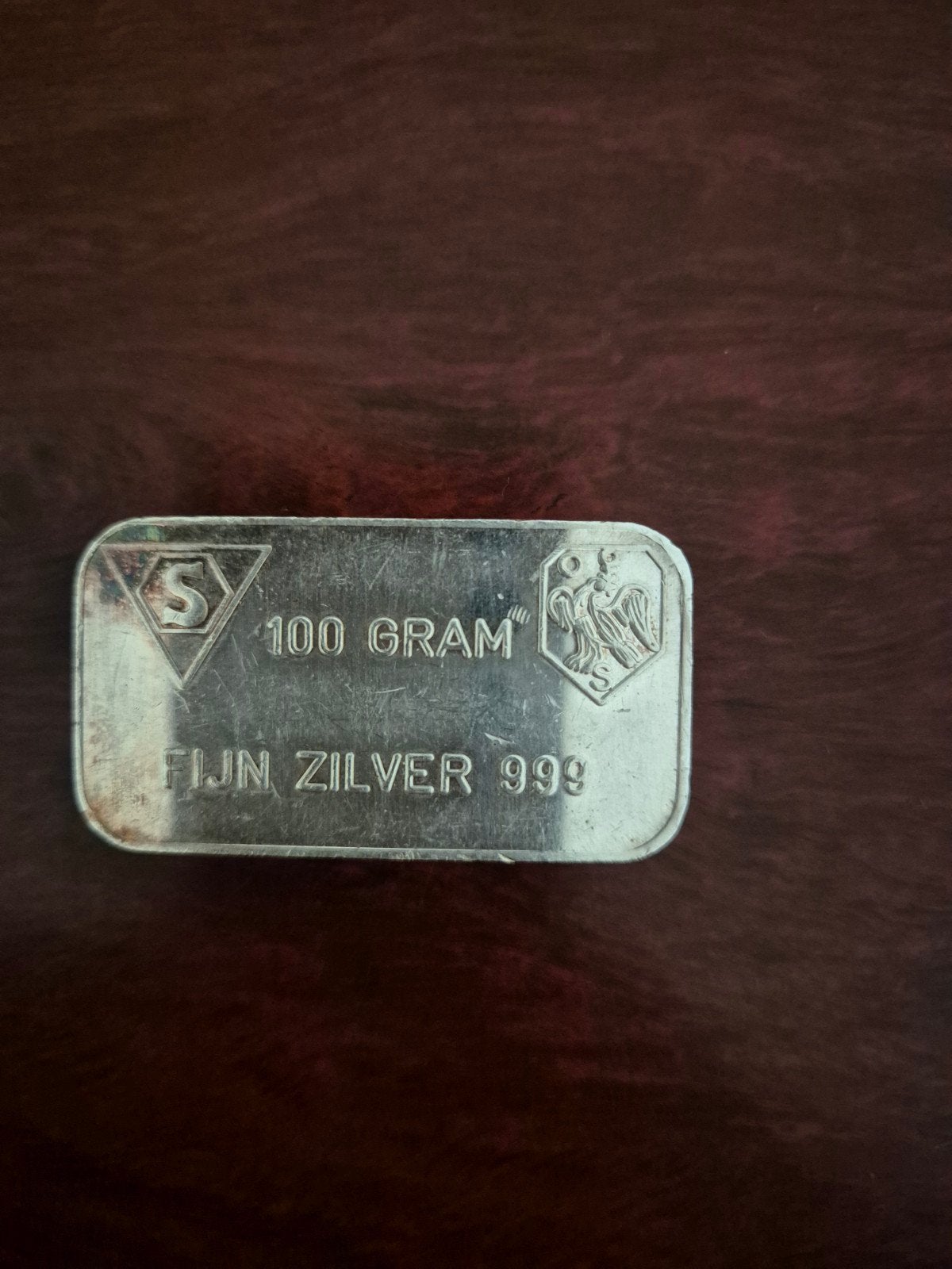 0.999 zilverbaar 100 gram Schöne Algemene Bank Nederland, Postzegels en Munten, Ophalen of Verzenden, Zilver