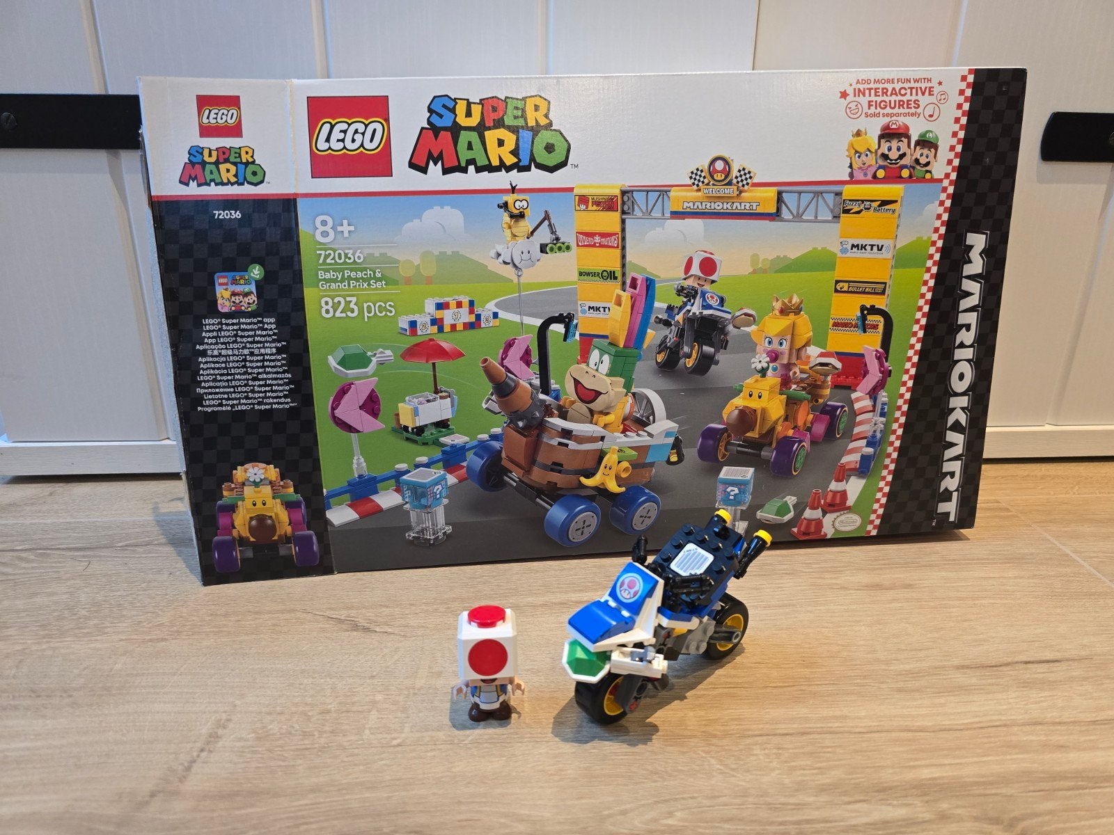 LEGO Super Mario Baby Peach & Grand Prix Set, Ophalen of Verzenden, Zo goed als nieuw, Overige merken