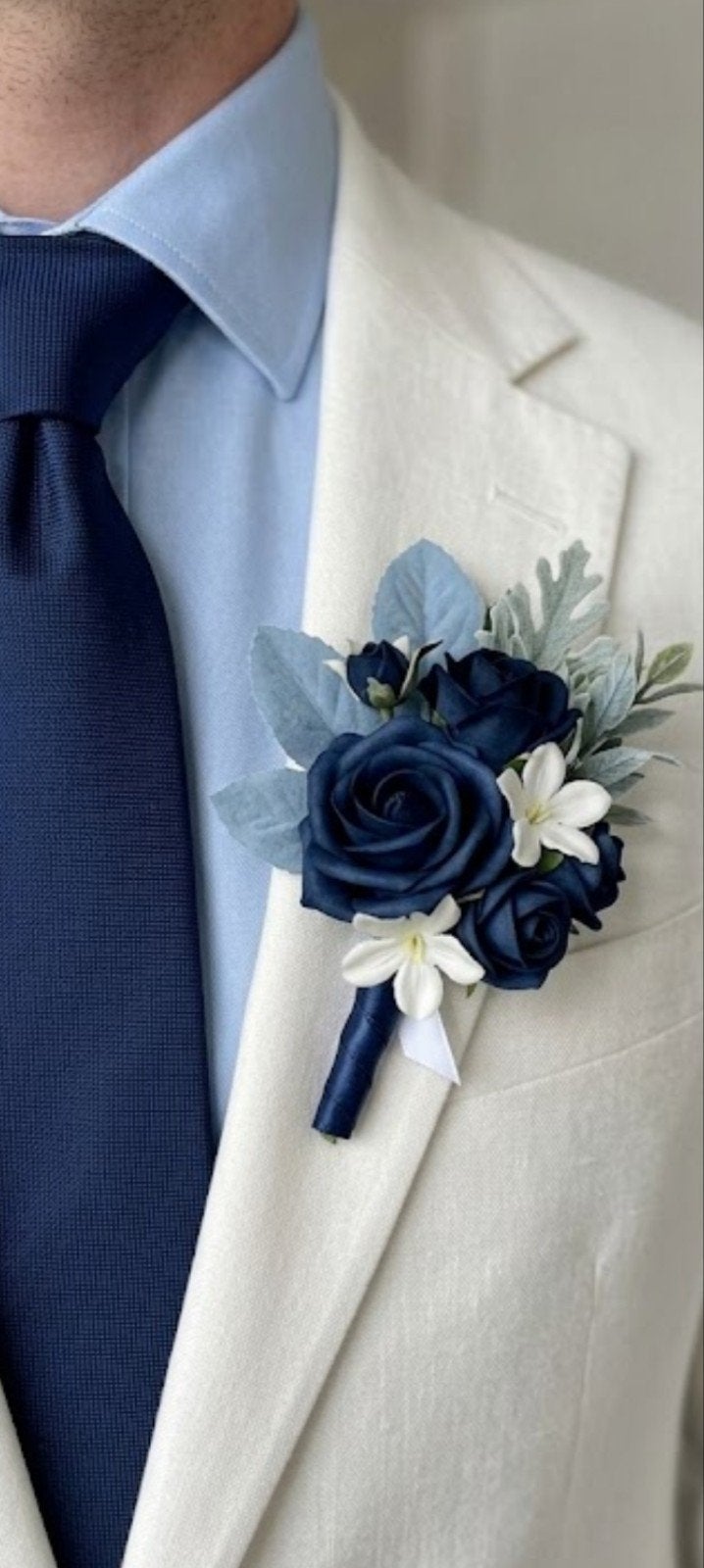Handgemaakte Herencorsage / Buttonhole, Verzenden, Nieuw, Overige kleuren, Accessoires