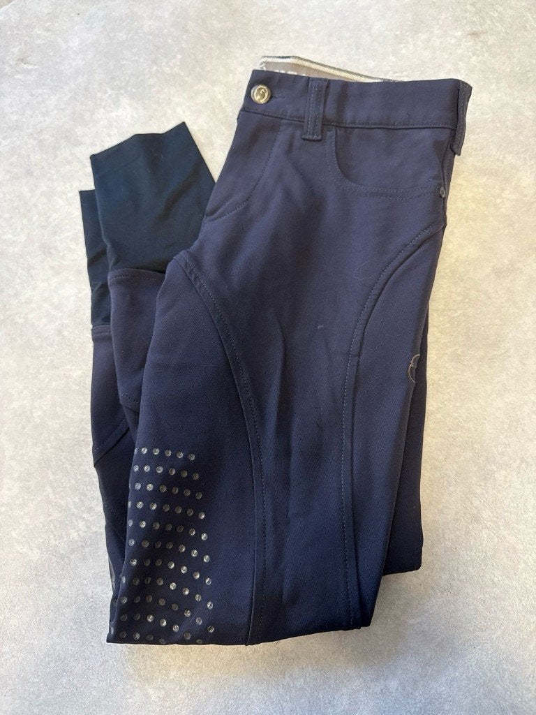 Vestrum rijbroek kniegrip blauw 36, Dieren en Toebehoren, Blauw, Gebruikt, Dressuur, Dames