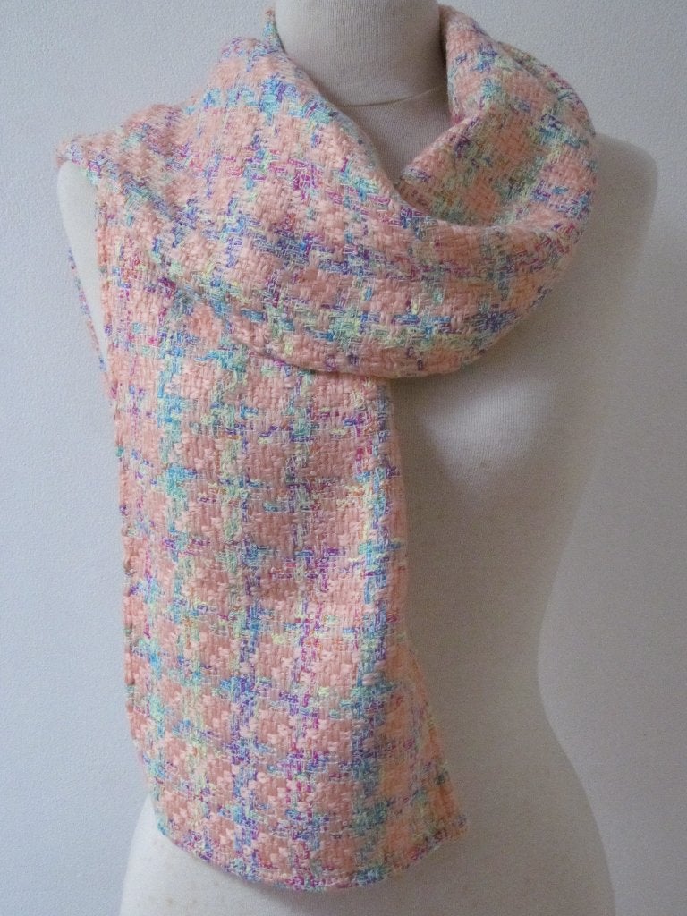 Sjaal zalm roze, om in een jas te dragen, Kleding | Dames, Ophalen of Verzenden, Nieuw, Maat 46/48 (XL) of groter, Sjaal