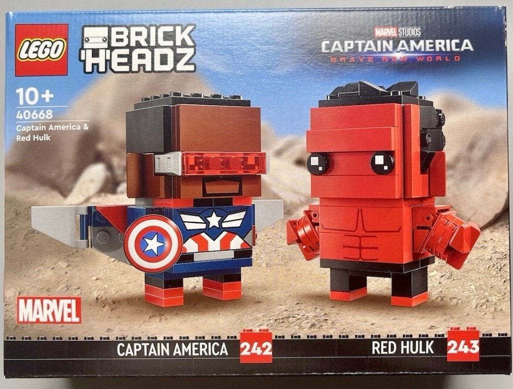 Lego Marvel 40668 Captain America & Red Hulk uit 2024, Kinderen en Baby's, Speelgoed | Duplo en Lego, Nieuw, Lego, Complete set