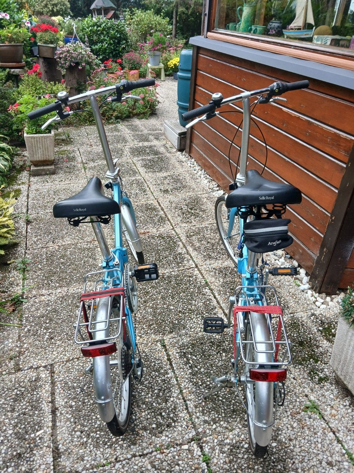 Vouwfiets zonder ondersteuning twee stuks, Overige merken, 20 inch of meer, Gebruikt, Velgrem