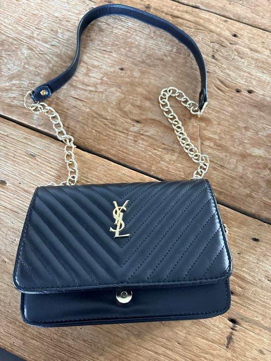 YSL tas, Ophalen of Verzenden, Zo goed als nieuw, Zwart, Schoudertasje