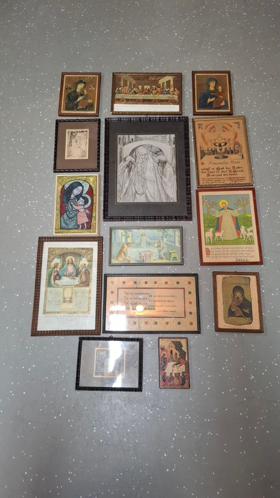 14 leuk schilderijtjes alles in één koop, Ophalen