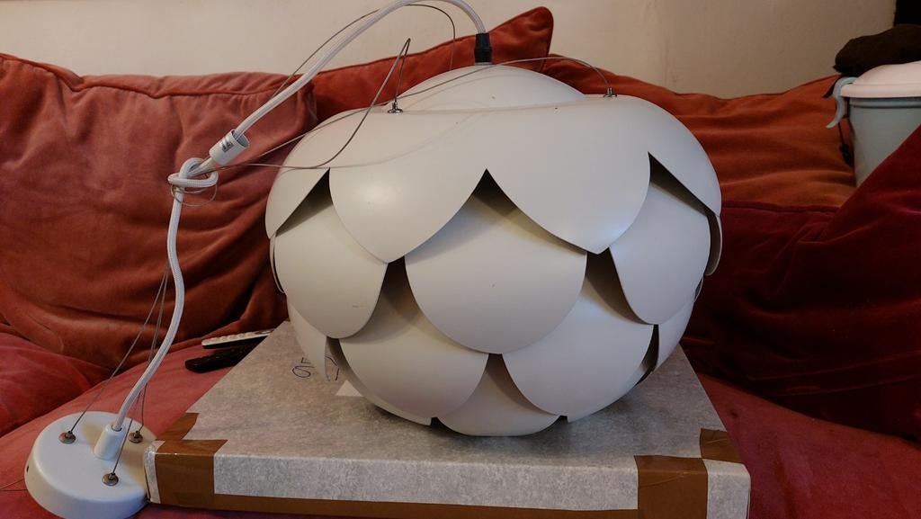 Artisjok lamp metaal OBI 25 euro koopje! moet snel weg, Ophalen, Gebruikt, Metaal, Design