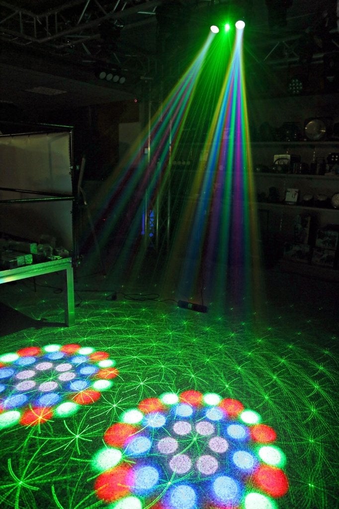 Laser stroboscoop en moonflower Beamz Terminator-IV, Geluidgestuurd, Nieuw, Ophalen of Verzenden, Laser